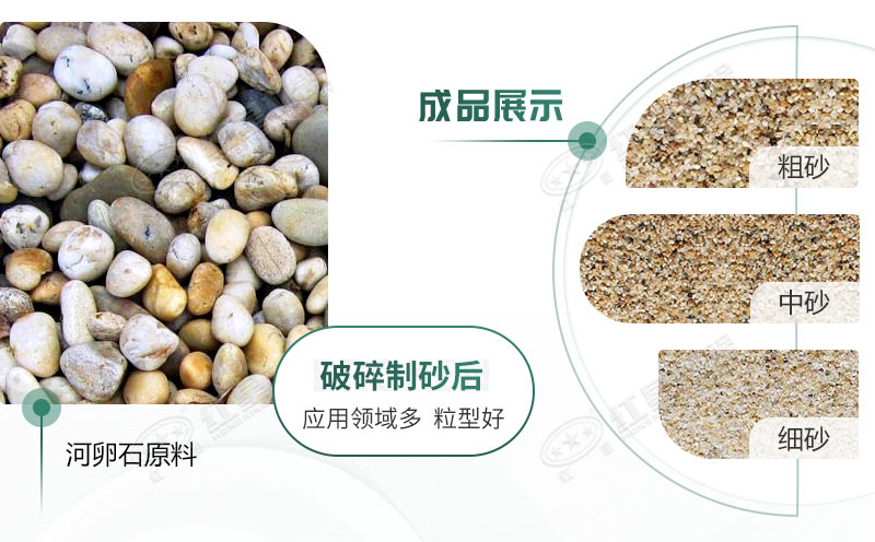 河卵石制沙劃算嗎？河卵石制沙機出來的沙商混站能用嗎？